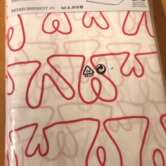 New ikea Red heart two pillowcase quilt cover - Picture 4 of 6